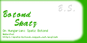 botond spatz business card